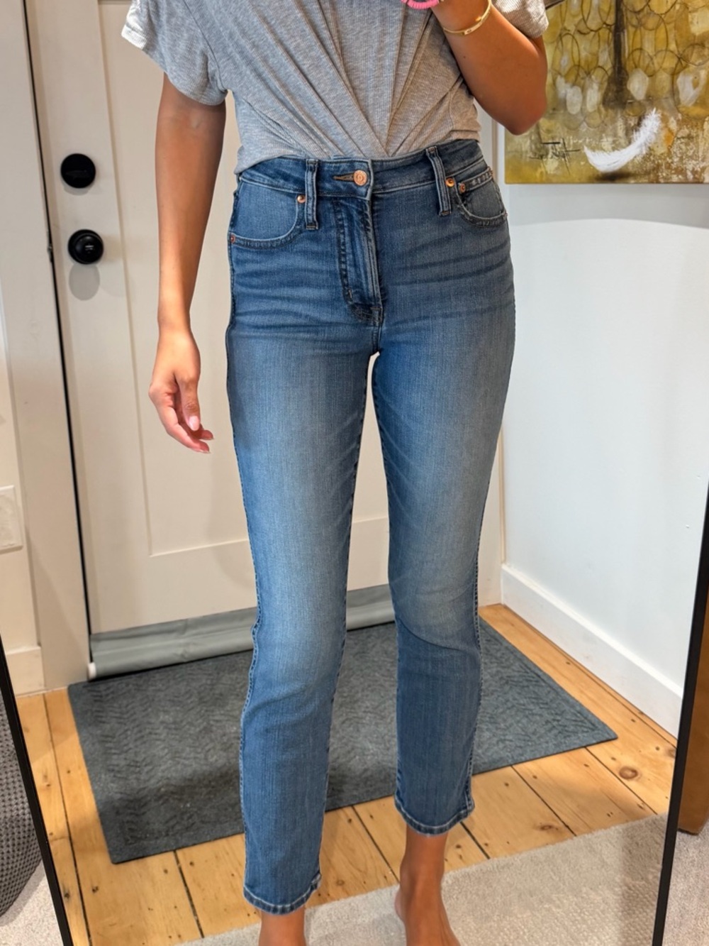 Curvy vintage slim-straight jean in Warm Surf wash